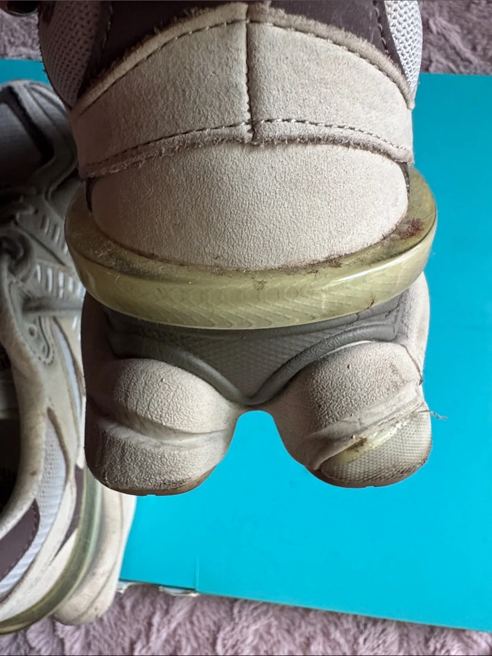New Balance Beige and Brown Retro Runner Sneakers